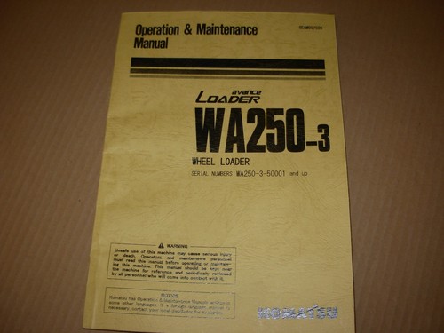 Komatsu wa250 wheel loader - komatsu, wa250-3