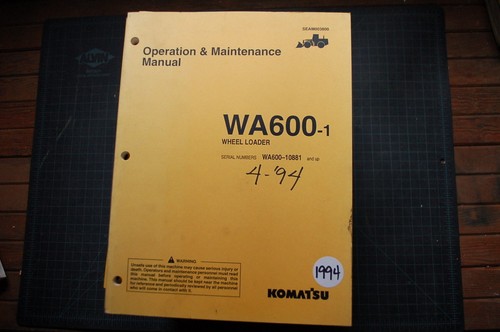 Komatsu wa600 wheel loader - wa600-1,